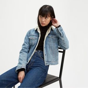 Levi’s Sherpa Lined Denim Jacket Sz. XL